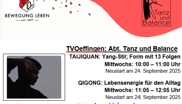 Abt. Tanz&Balance: Neuer Kursbeginn ab September